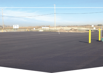 parking lot new construction commercial paving